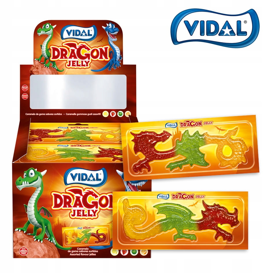 Vidal Dragon Jelly 33g x 22szt