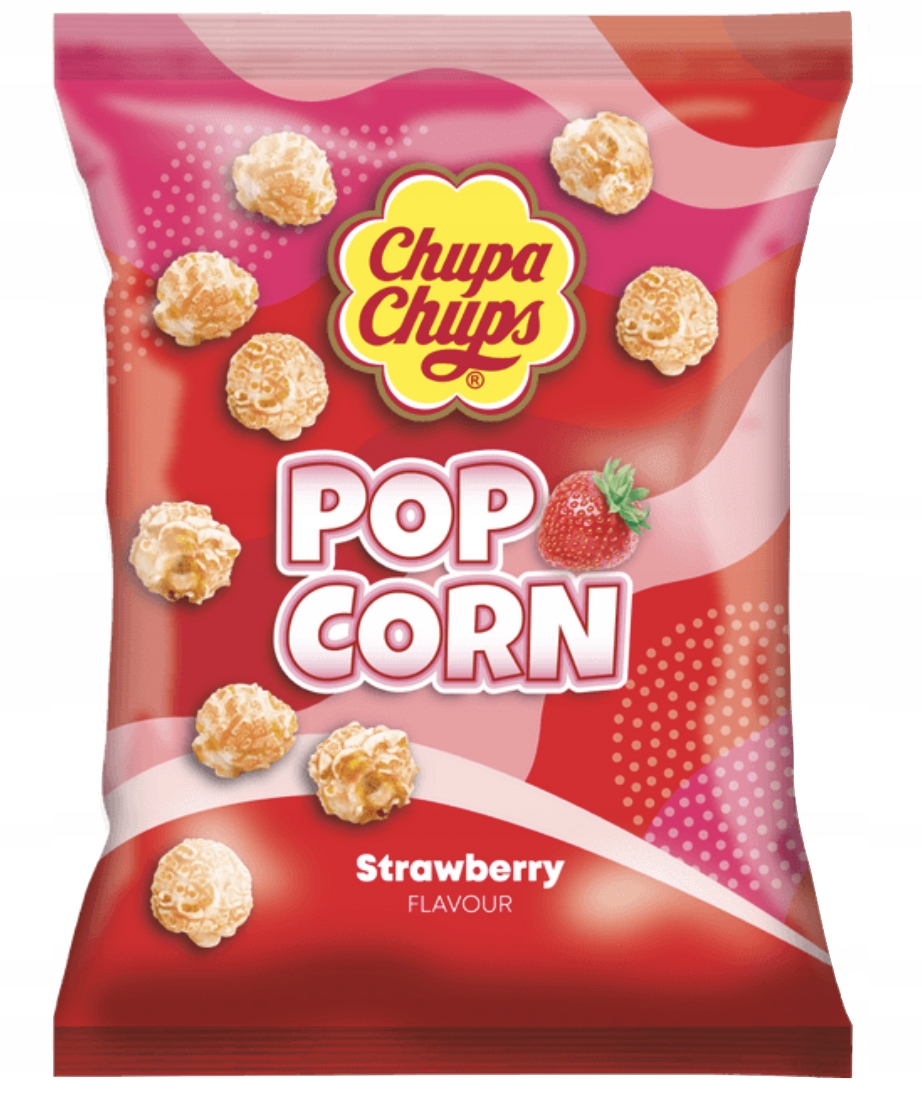 Chupa Chups Popcorn Strawberry 90g