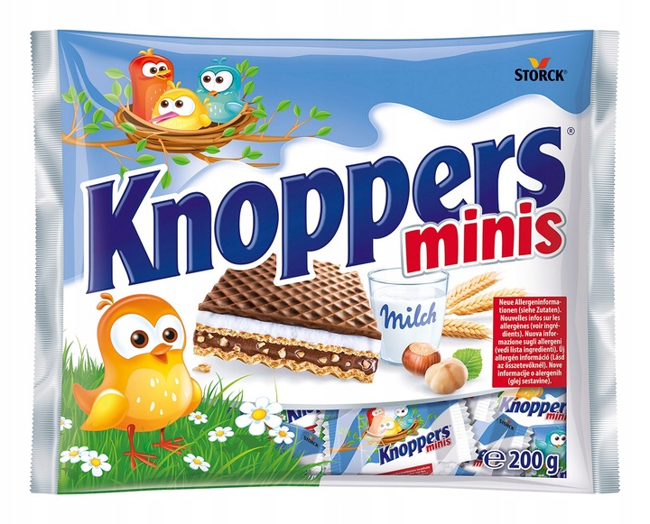 Knoppers Minis Wielkanocne 200g