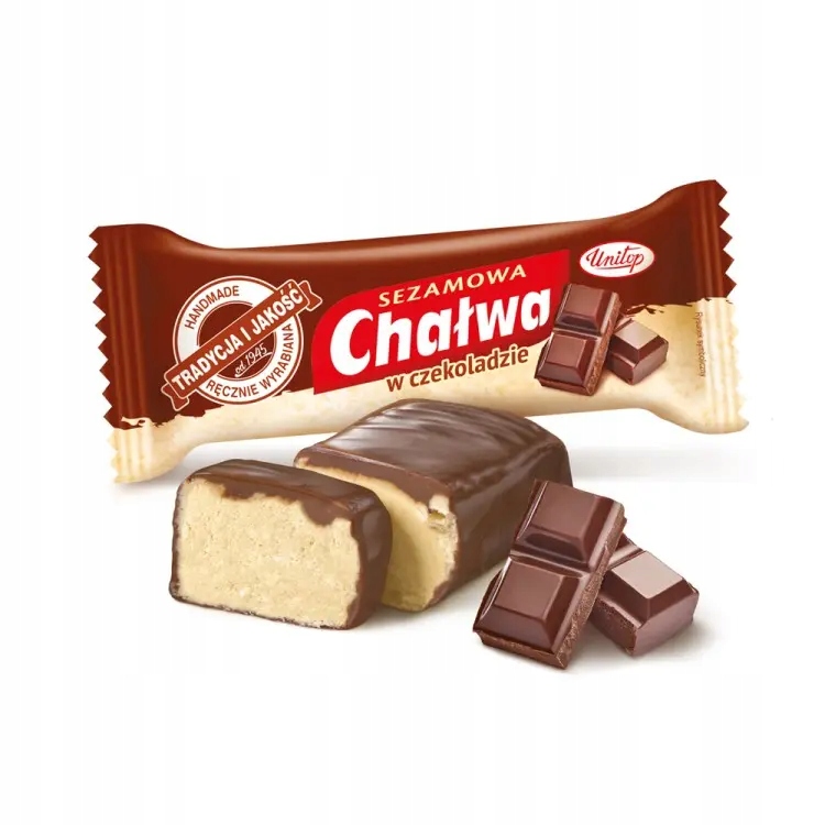 Unitop Chałwa Sezamowa w Czekoladzie 50g