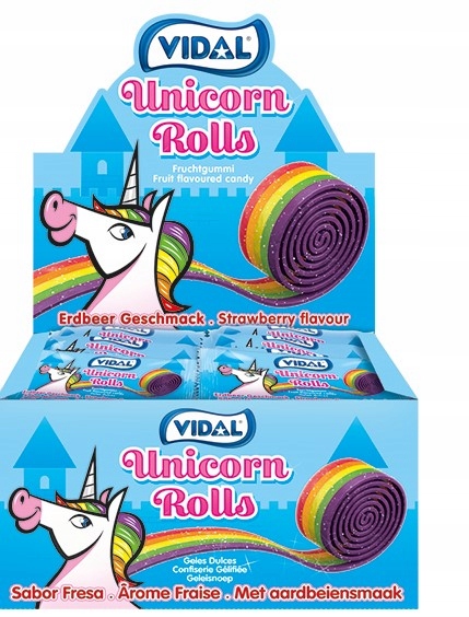 Vidal Unicorn Rolls 19g x 24szt