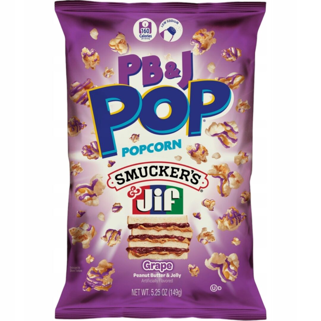 Candy Pop Popcorn Peanut Butter & Jelly Grape 149g