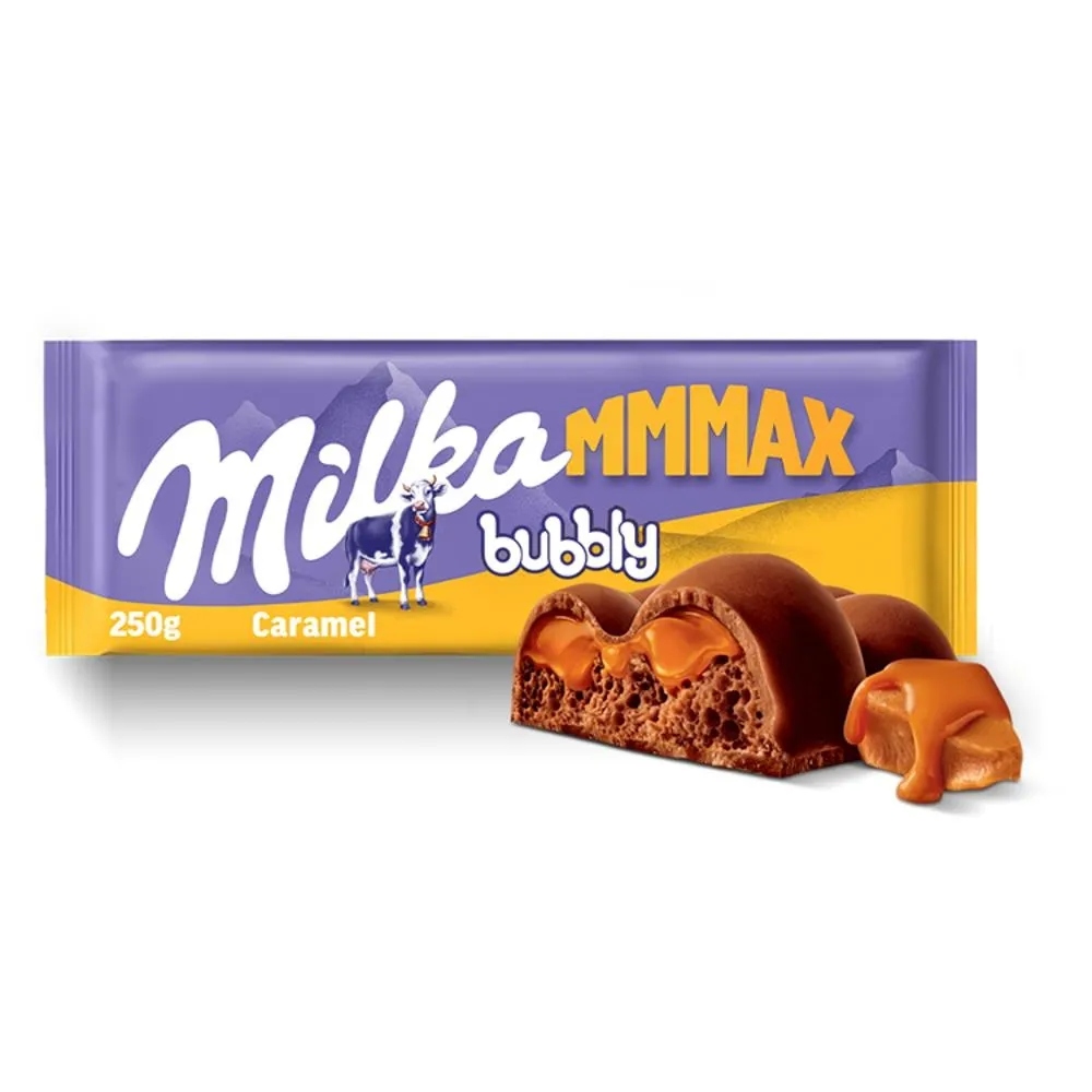 Milka Mmmax Bubbly Caramel 250g