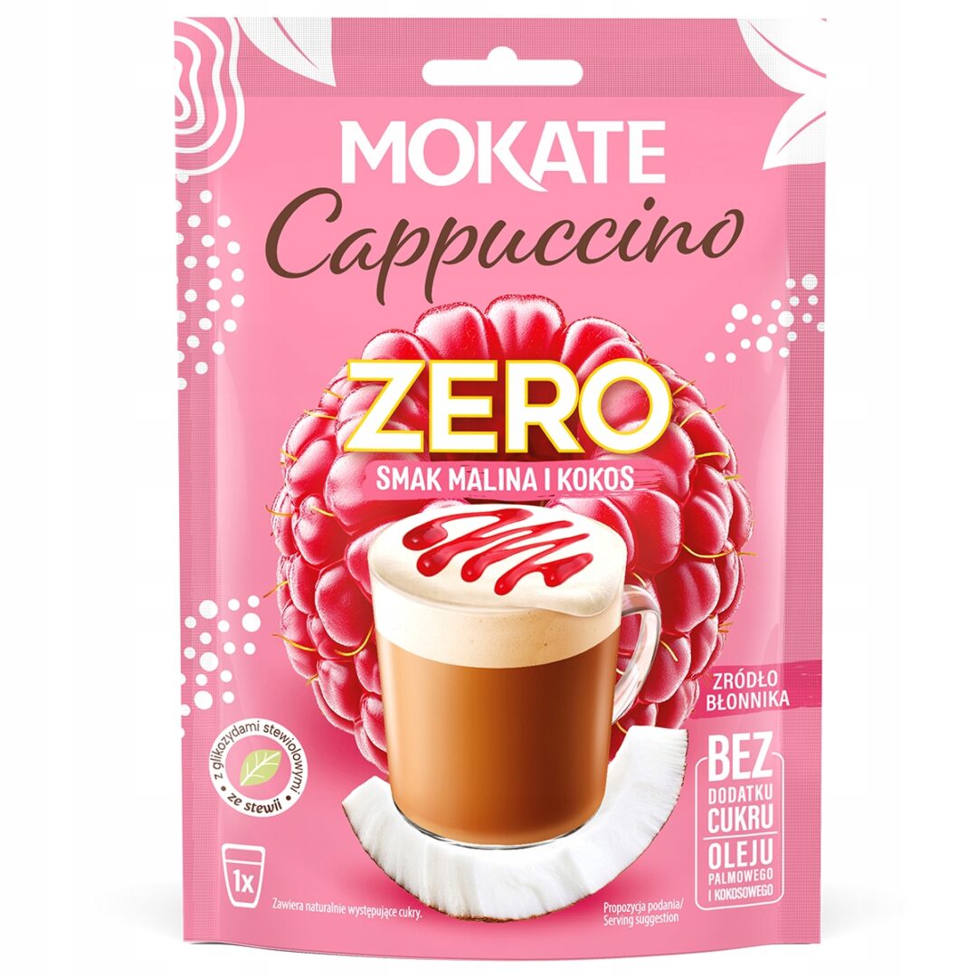 Mokate Cappuccino Zero Malina i Kokos 20g