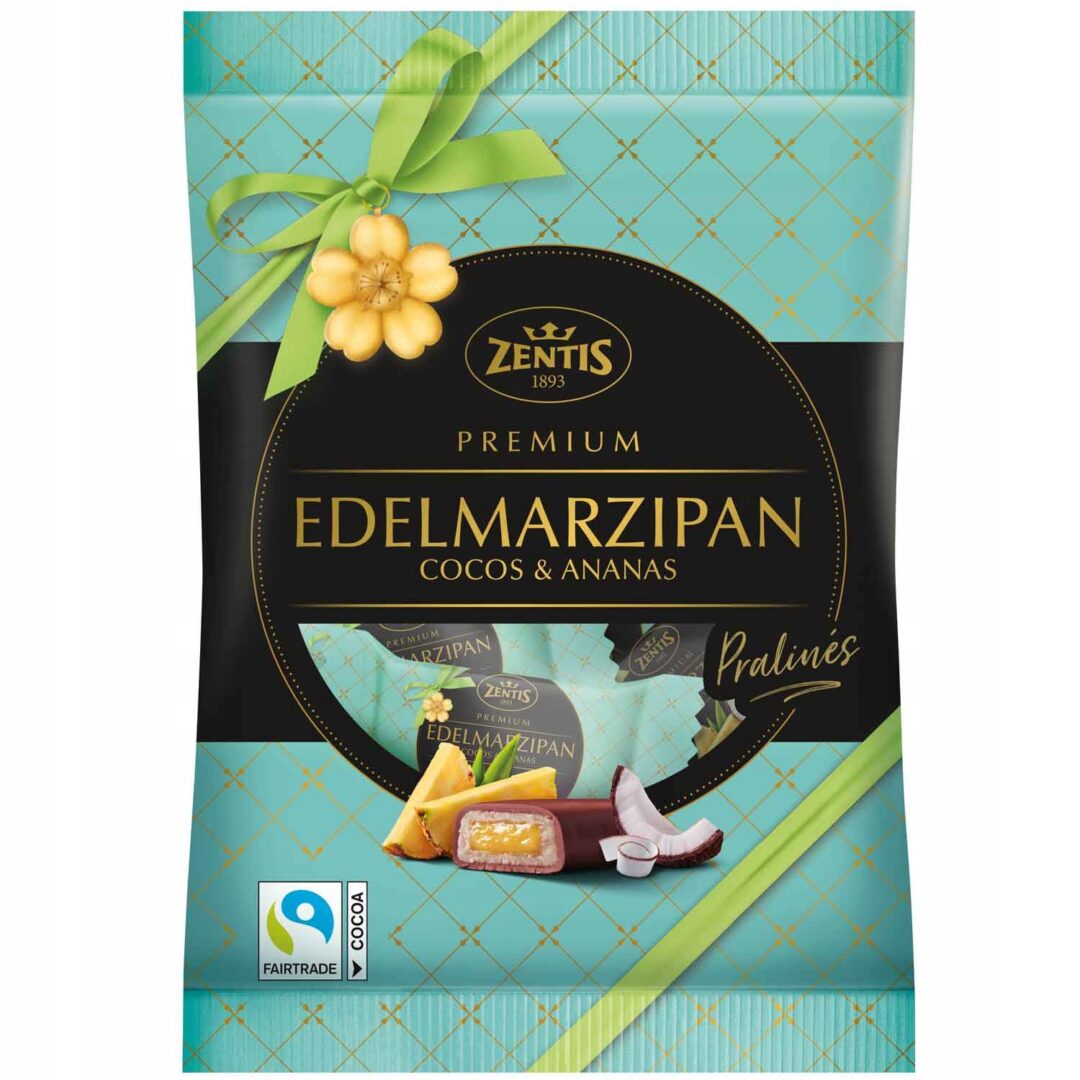 Zentis Cukierki Marcepanowe Kokos i Ananas 5szt x 20g