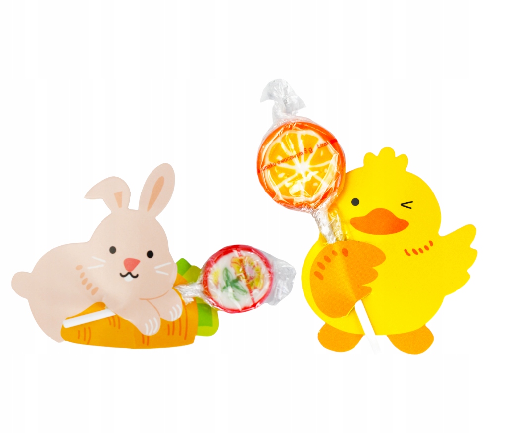 Lizak Świąteczny Królik i Kurczak 2szt