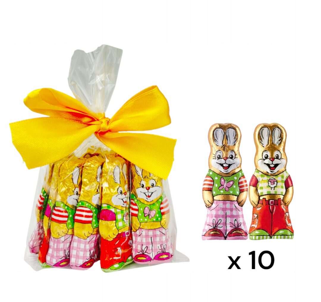 Zestaw Zajączków Czekoladowych Riegelein 10szt