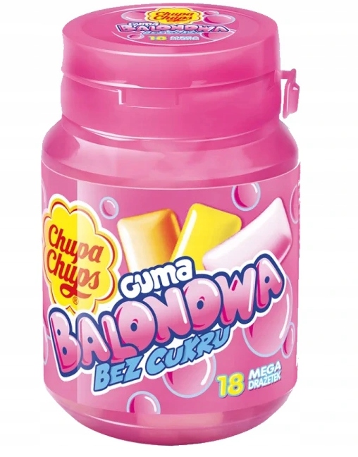 Chupa Chups Guma Balonowa Bez Cukru 72g
