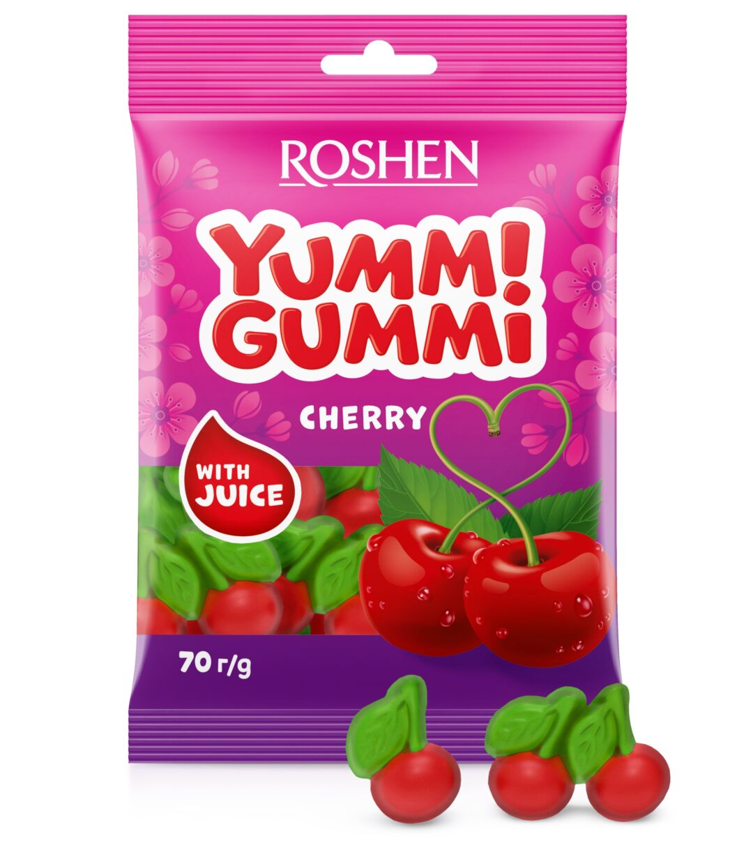 Roshen Yummi Gummi Cherry 70g