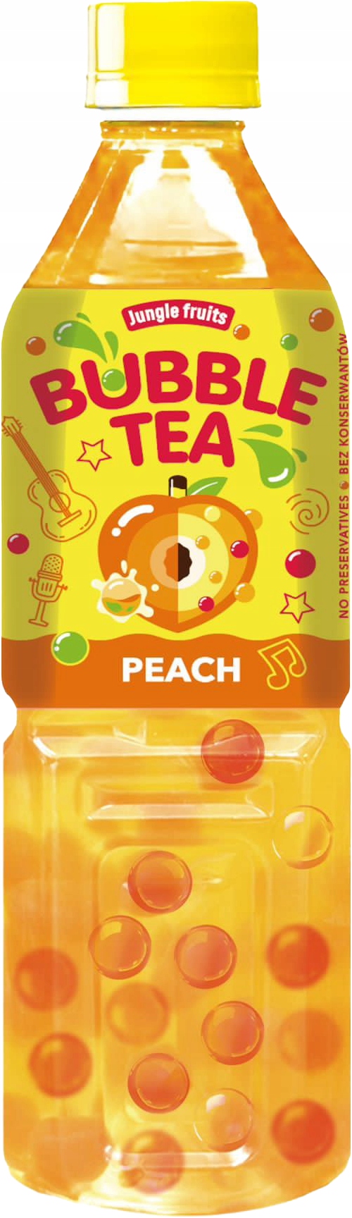 Jungle Fruits Bubble Tea Peach 500ml