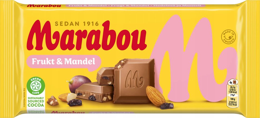 Marabou Frukt & Mandel 200g