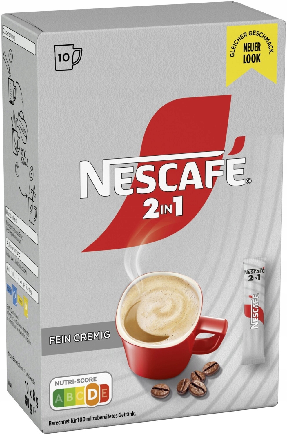 Nescafe Kawa 2w1 Bez Cukru 8g x 10szt
