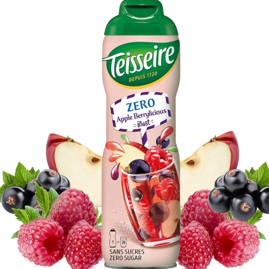 Teisseire Syrop Malina Jabłko Bez Cukru 600ml