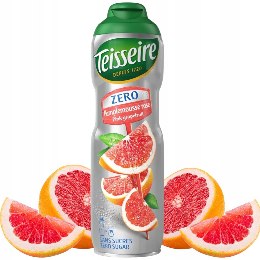 Teisseire Syrop Różowy Grejpfrut Bez Cukru 600ml