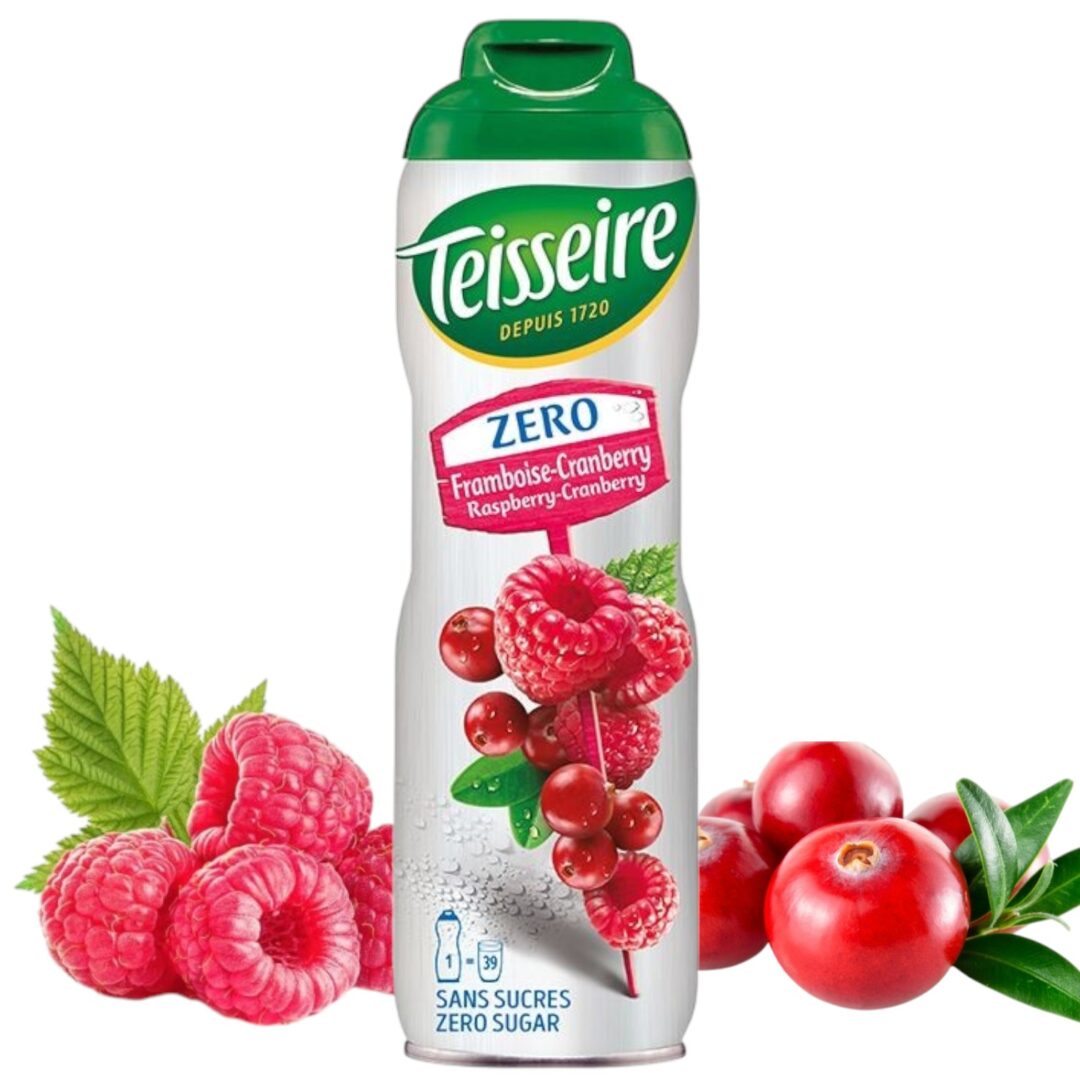 Teisseire Syrop Malina Żurawina Bez Cukru 600ml