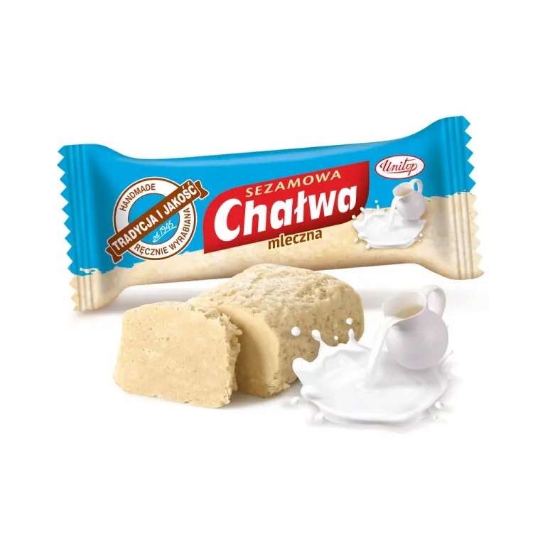 Unitop Chałwa Sezamowa Mleczna 50g