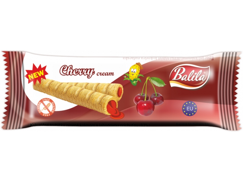 Balila Rurki Kukurydziane Wiśniowe 18g