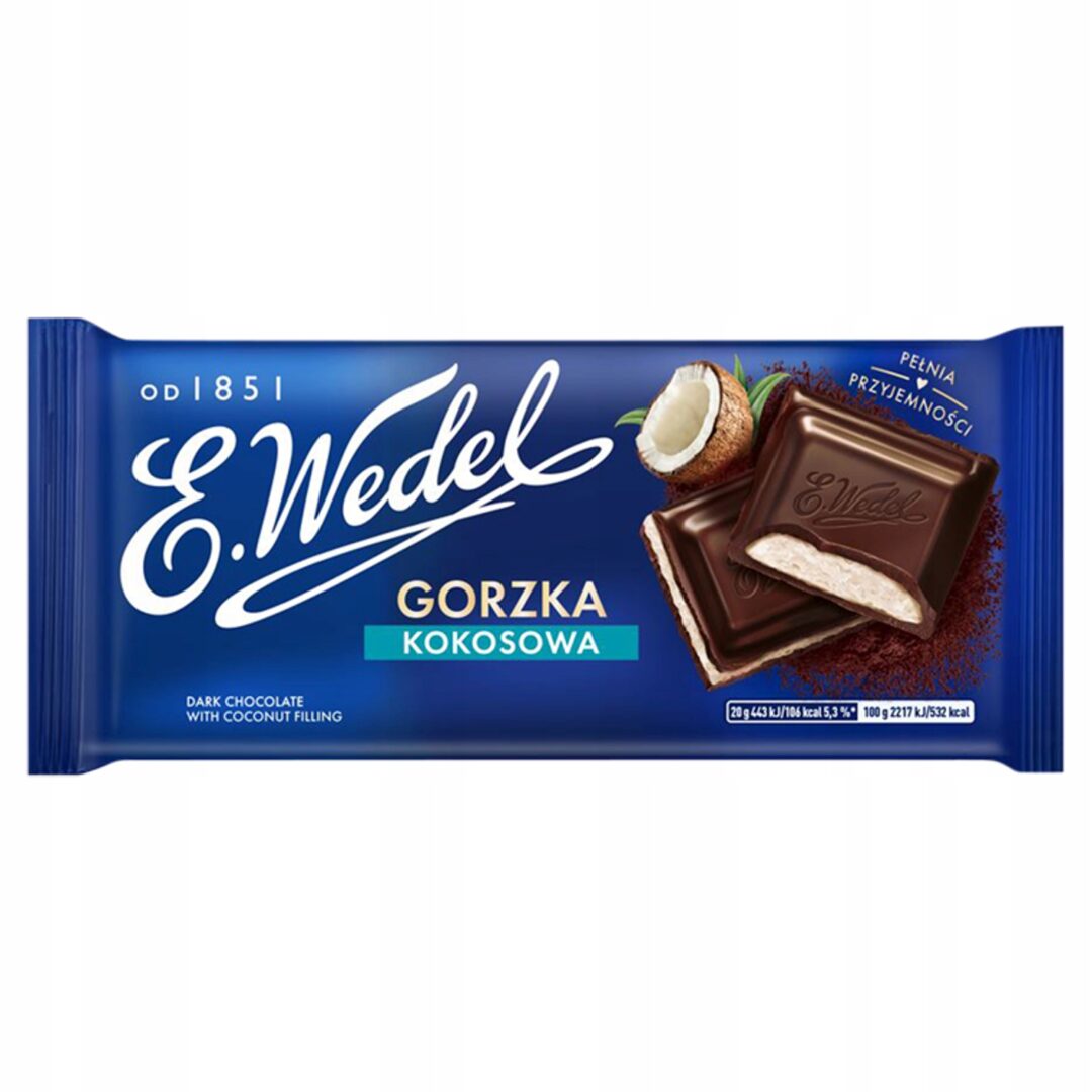 E.Wedel Czekolada Gorzka Kokosowa 100g