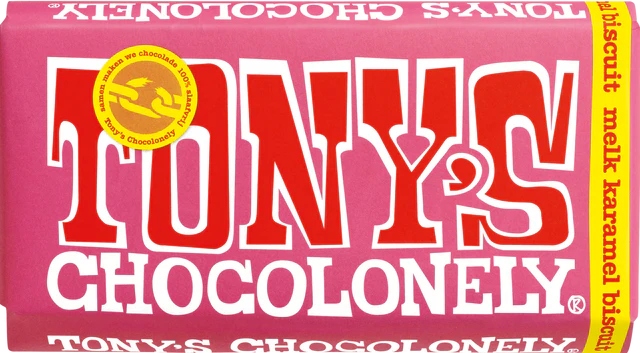 Tony's Chocolonely Melk Karamel Biscuit 180g