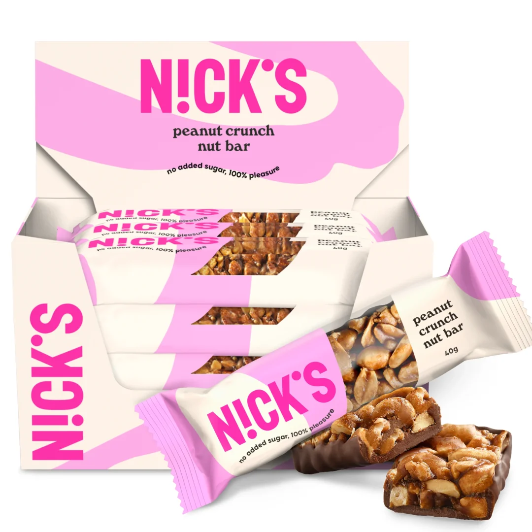 Nick's Peanut Crunch Nut Bar 40g x 12szt