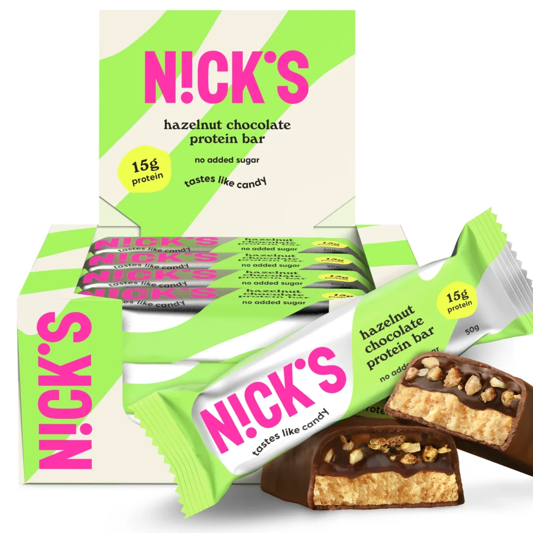 Nick's Hazelnut Chocolate Protein Bar 50g x 12szt