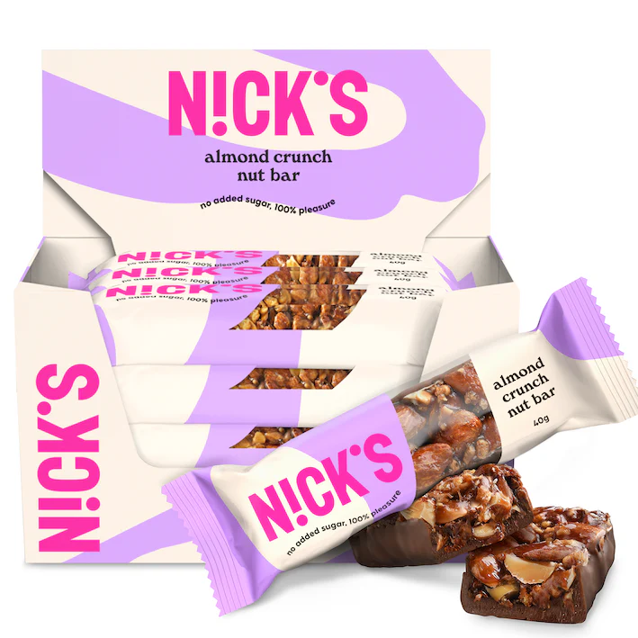 Nick's Almond Crunch Nut Bar 40g x 12szt