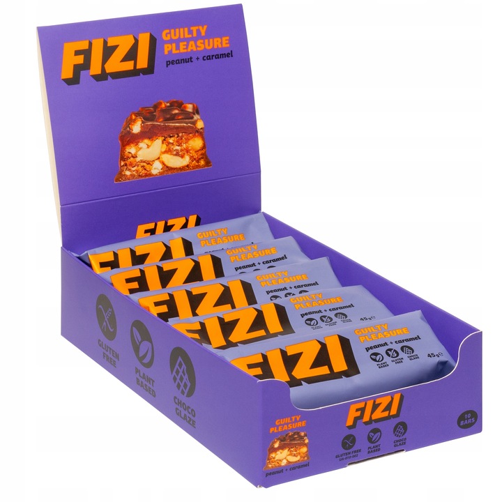 Fizi Guilty Pleasure Peanut + Caramel 45g x 10szt