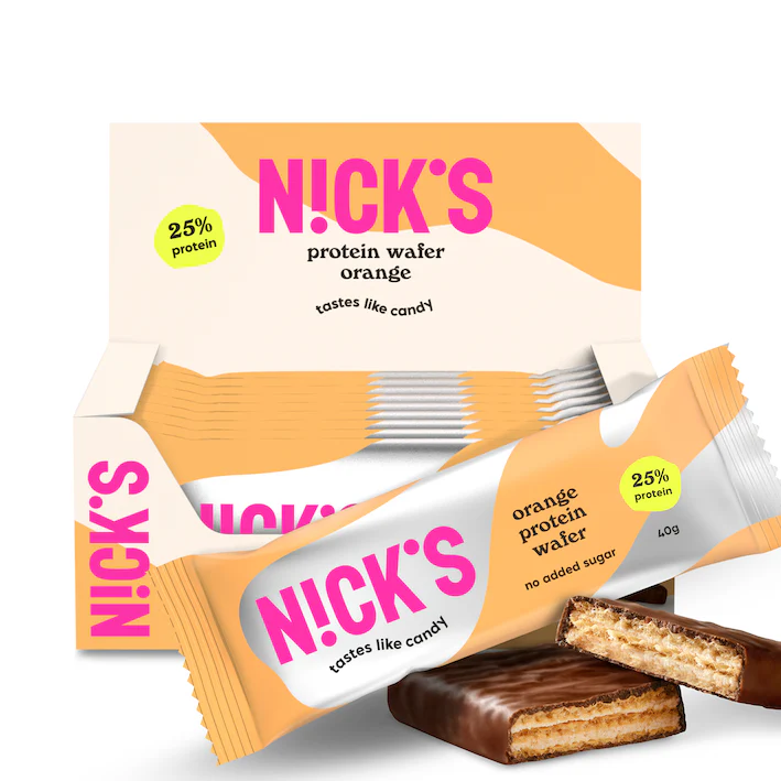 Nick's Protein Wafer Orange 40g x 24szt