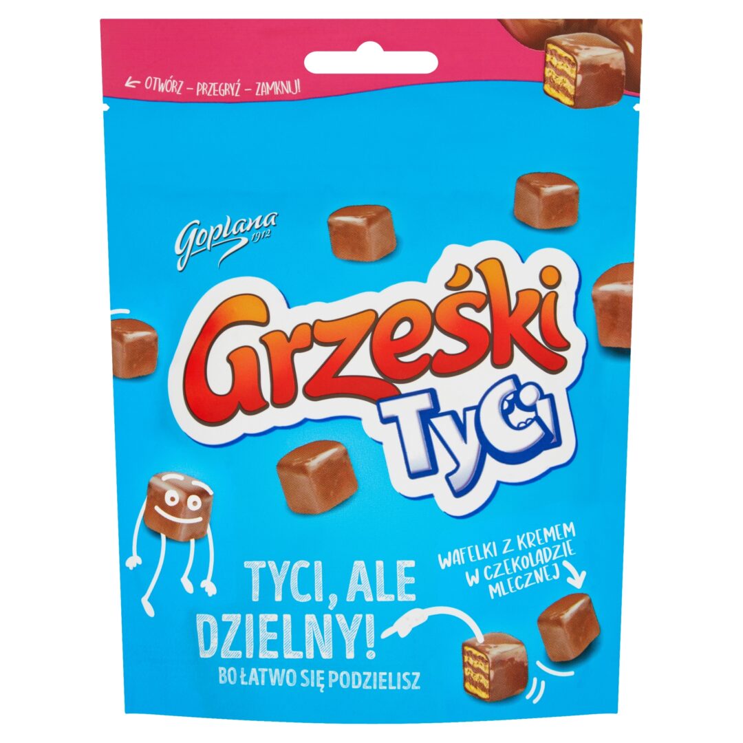 Wafelki Grześki Tyci Mleczna Czekolada 120g