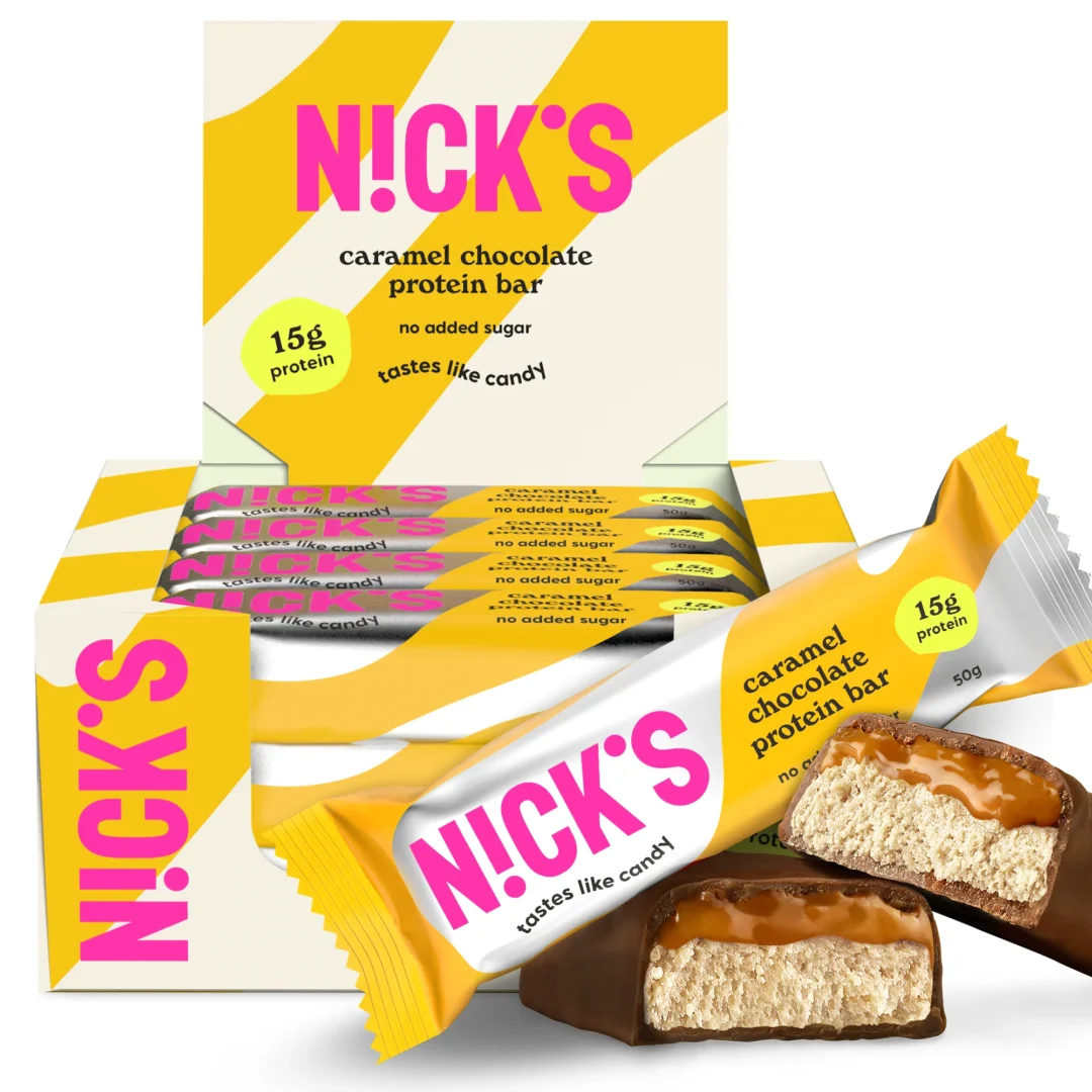 Nick's Caramel Chocolate Protein Bar 50g x 12szt