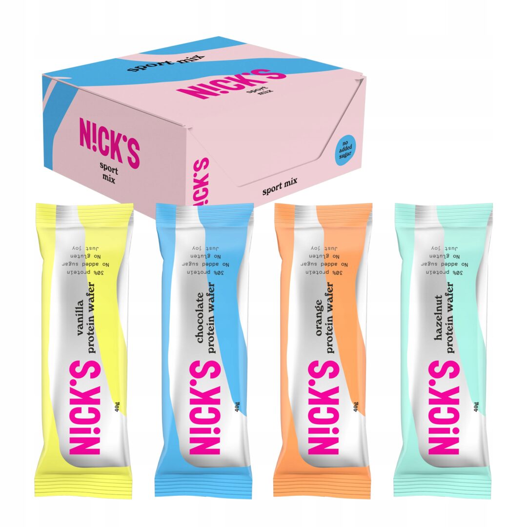 Nick's Protein Wafer Mix 40g x 9szt