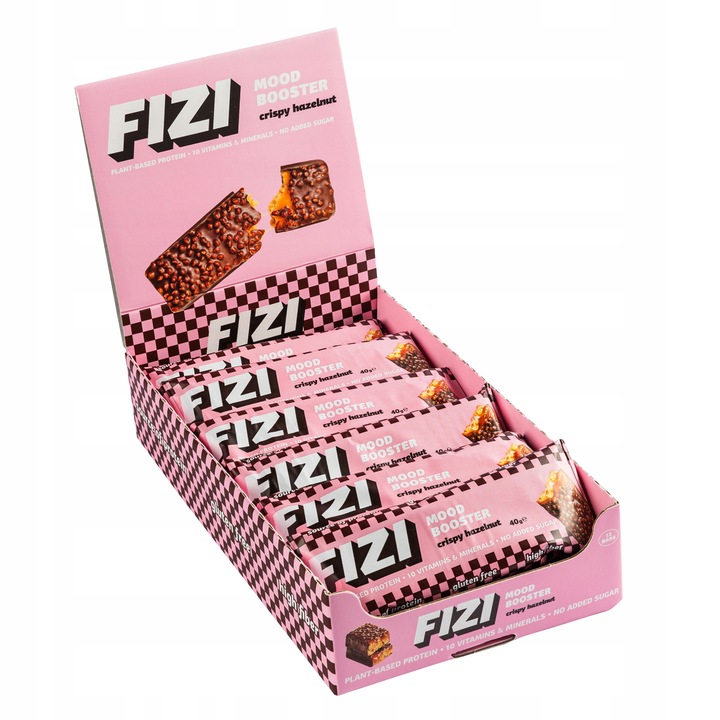 Fizi Mood Booster Crispy Hazelnut 40g x 12szt