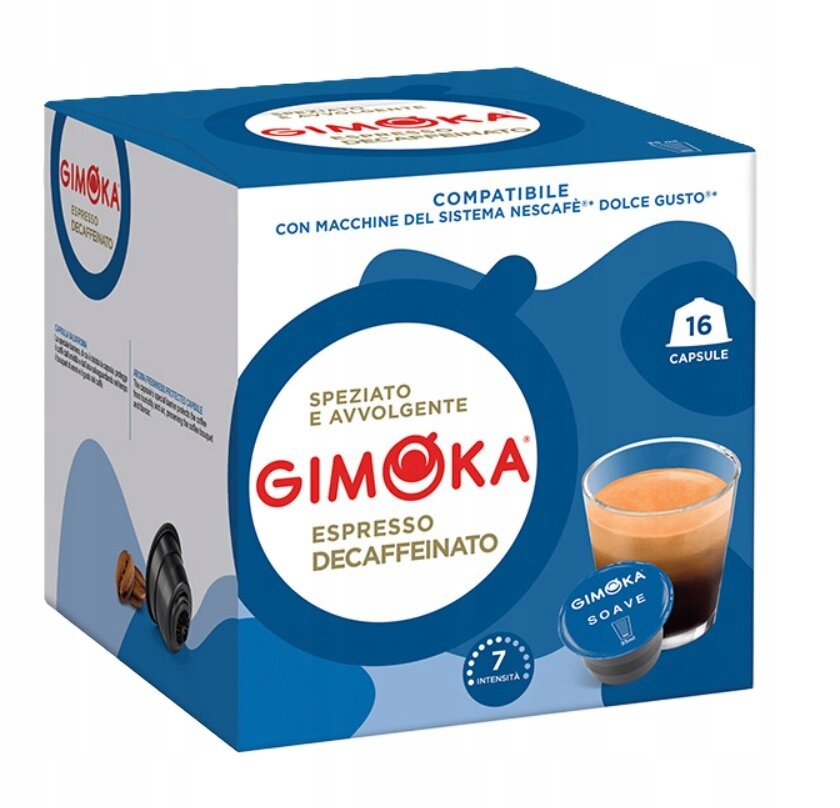 Dolce Gusto Gimoka Espresso Decaffeinato 16 Kapsułek