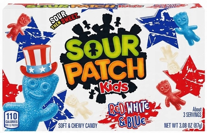 Sour Patch Kids Red White & Blue 88g