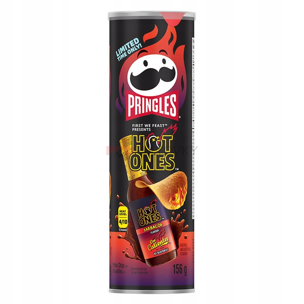 Pringles Hot Ones Barbacoa 156g