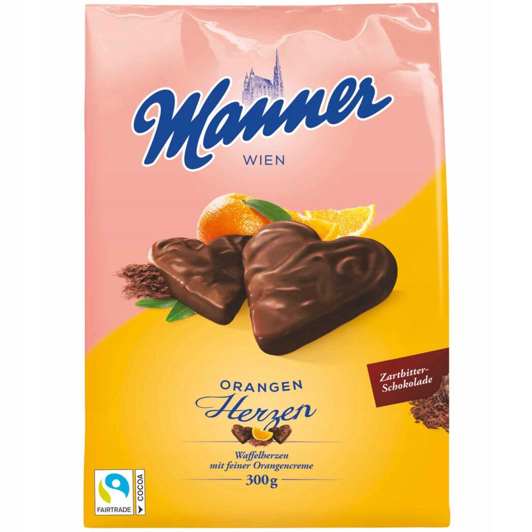 Manner Orangen Herzen 300g