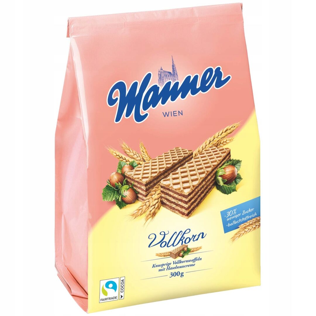 Manner Vollkorn z Mniejszą Zawartością Cukru 300g