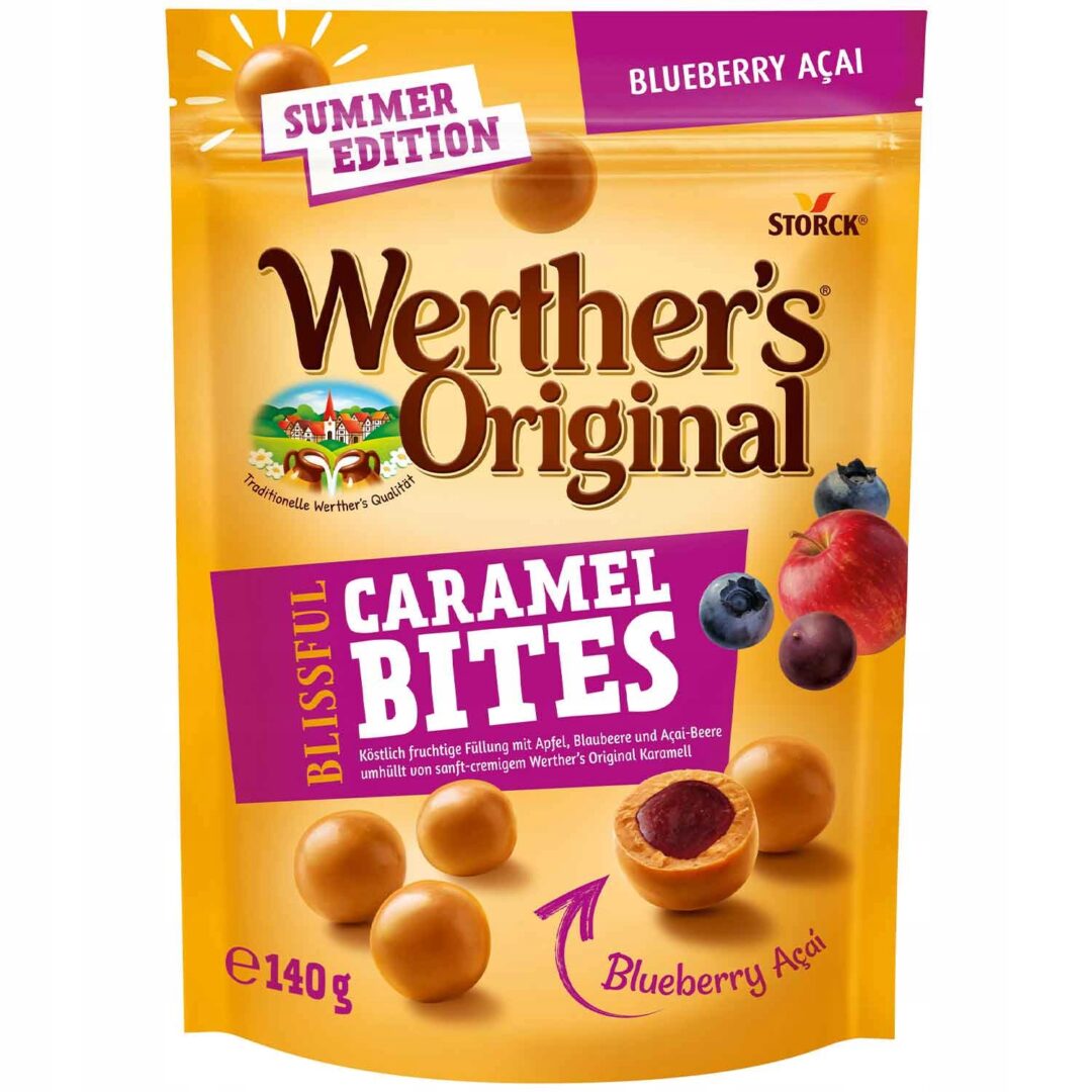 Werther's Original Caramel Bites Blueberry Acai 140g