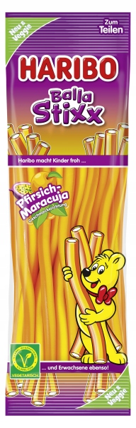 Haribo Balla Stixx Brzoskwinia Marakuja 175g