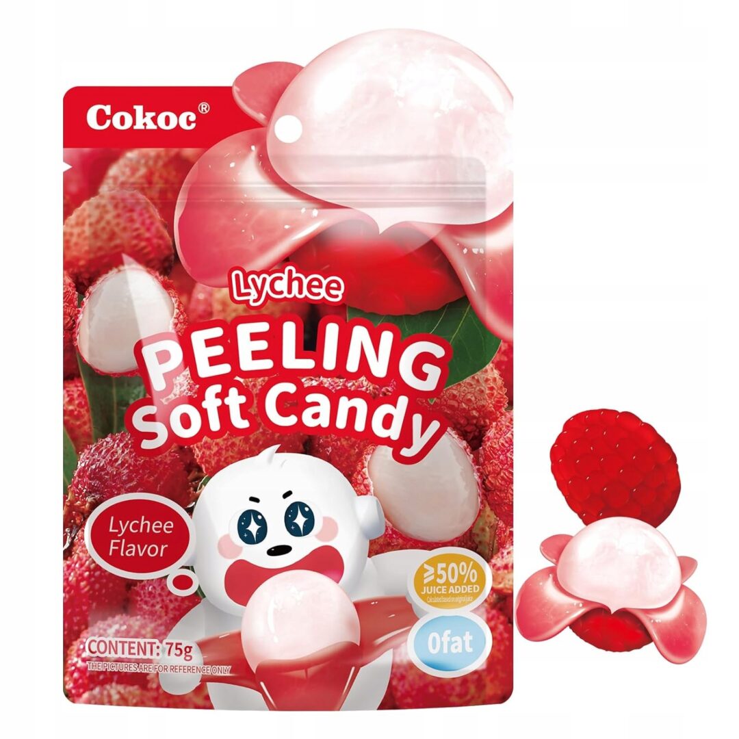 Cokoc Peeling Soft Candy Lychee 75g