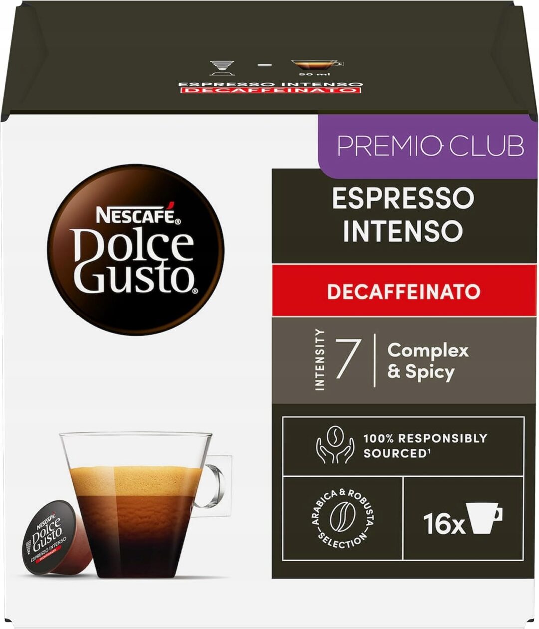 Dolce Gusto Espresso Intenso Decaffeinato 16 Kapsułek