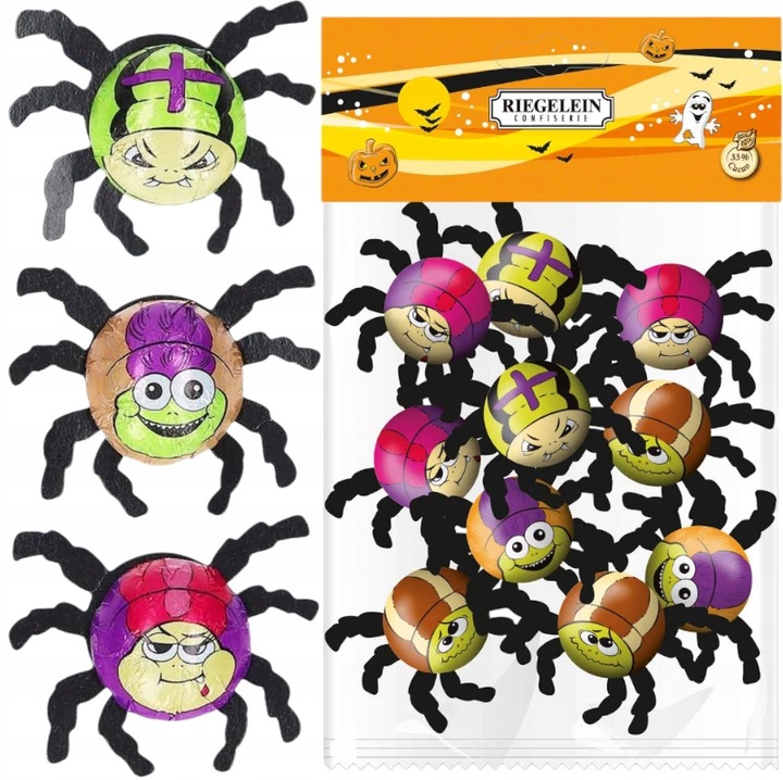 Riegelein Czekoladowe Pająki 50g