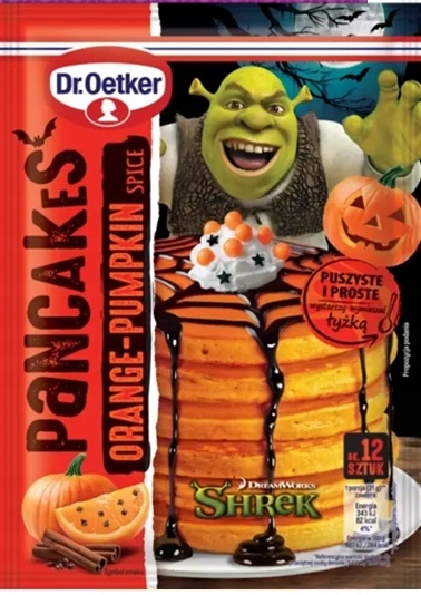 Dr. Oetker Pancakes Shrek Orange Pumpkin Spice 165g
