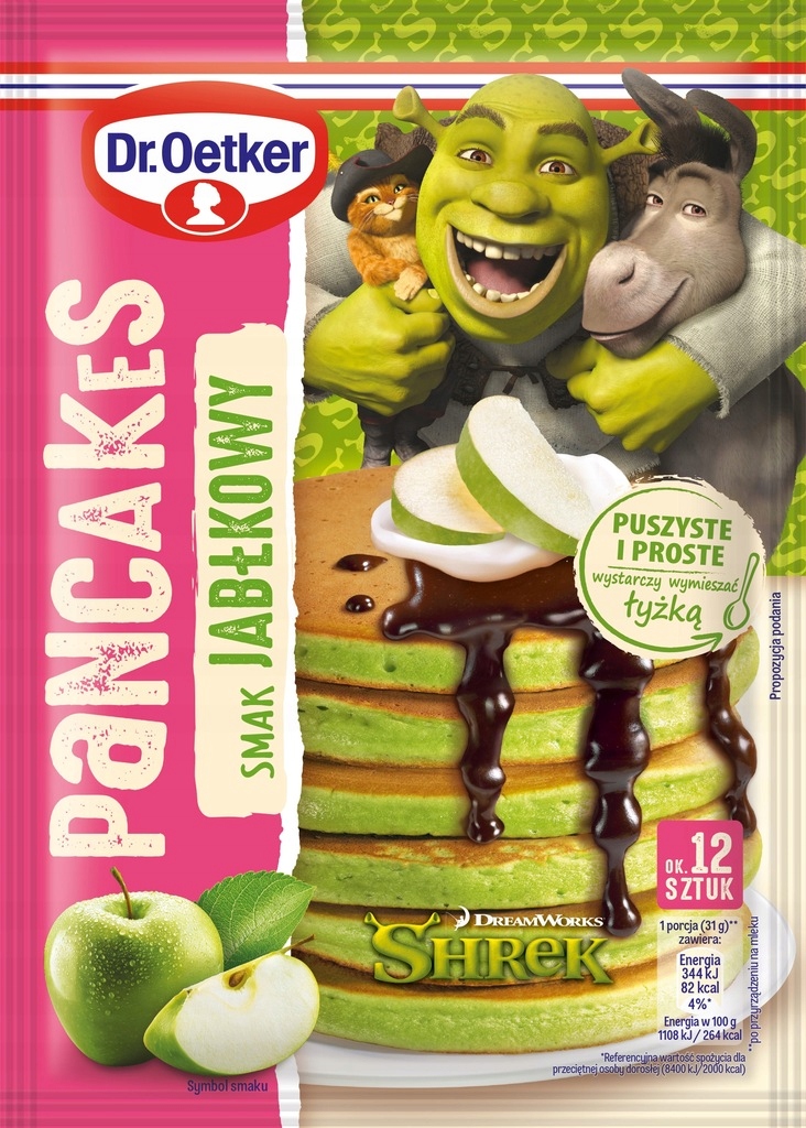 Dr. Oetker Pancakes Jabłkowe Shrek 165g