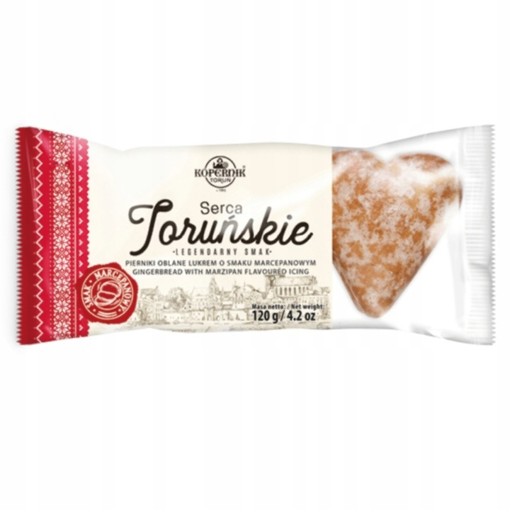 Kopernik Serca Toruńskie Marcepanowe 120g