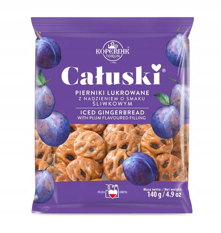 Kopernik Całuski Lukrowane Śliwkowe 140g