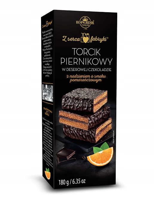 Kopernik Torcik Piernikowy Pomarańczowy 180g