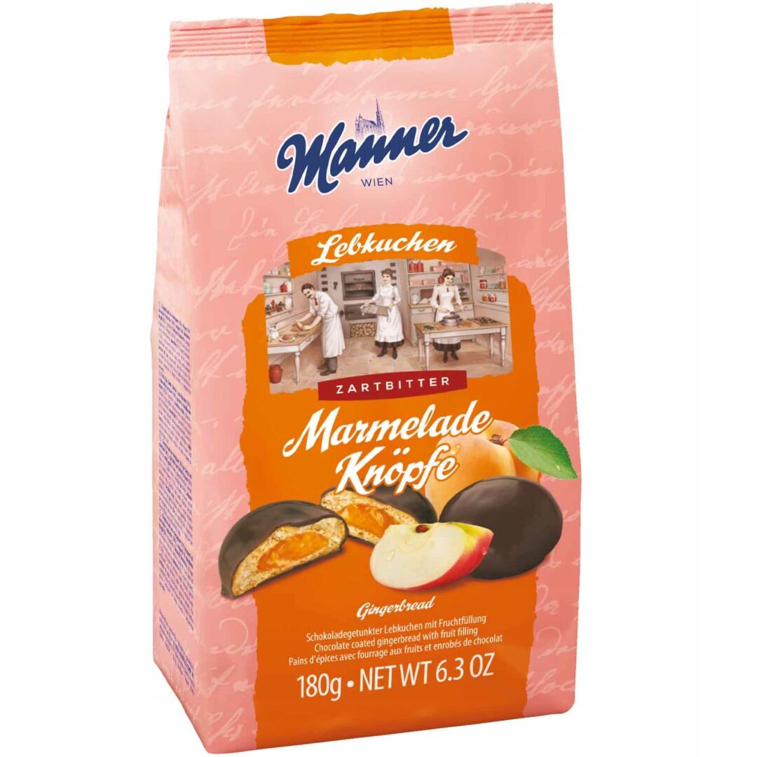 Manner Pierniki z Nadzieniem Jabłkowo Morelowym 180g