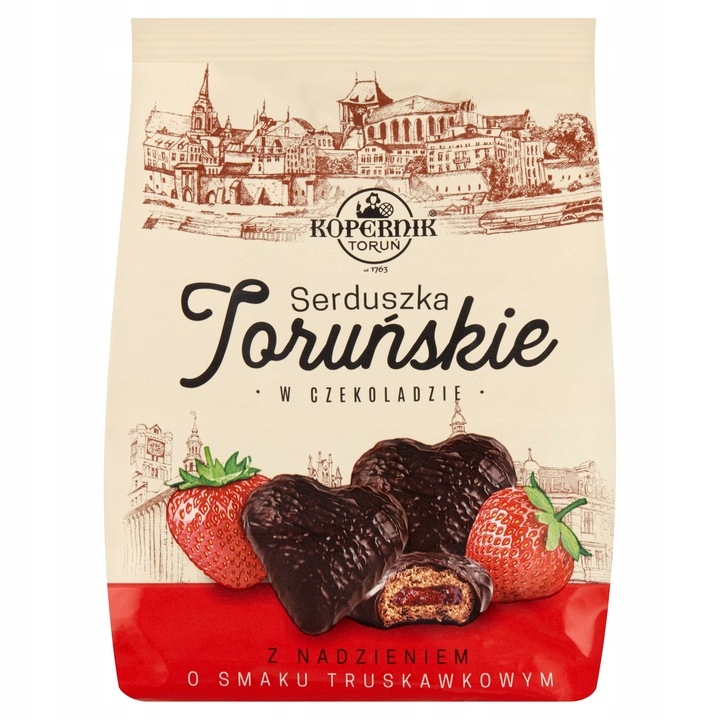 Kopernik Serduszka Toruńskie Truskawkowe 150g