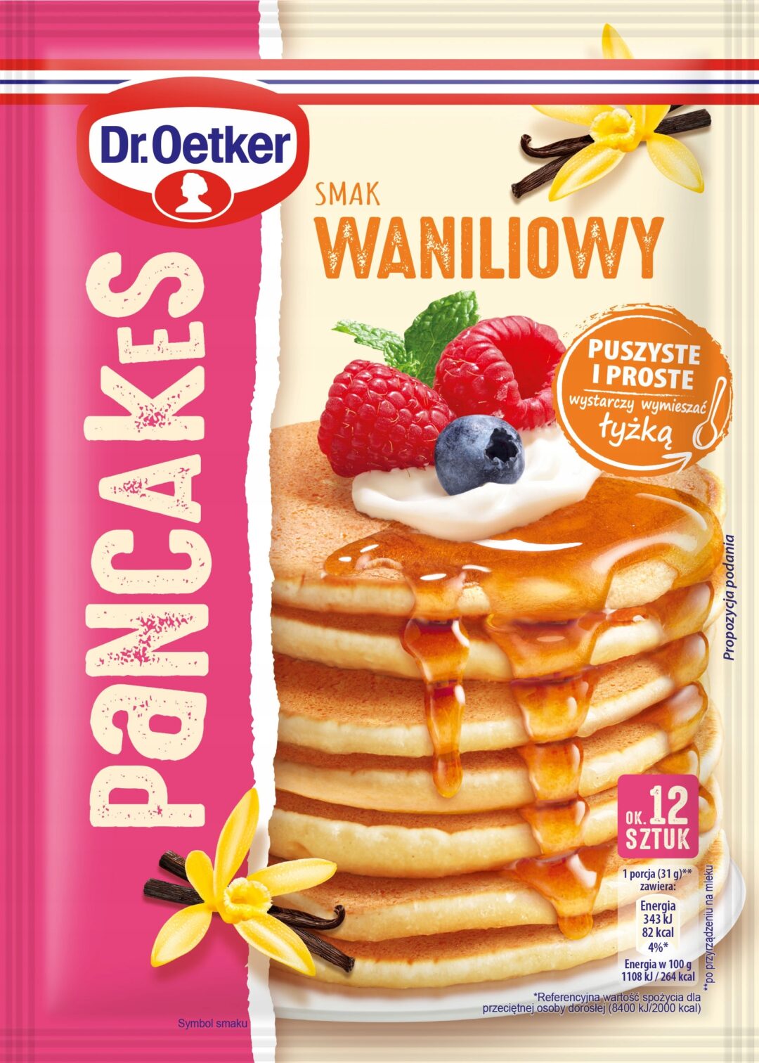 Dr. Oetker Mieszanka do Pancakes Waniliowe 170g